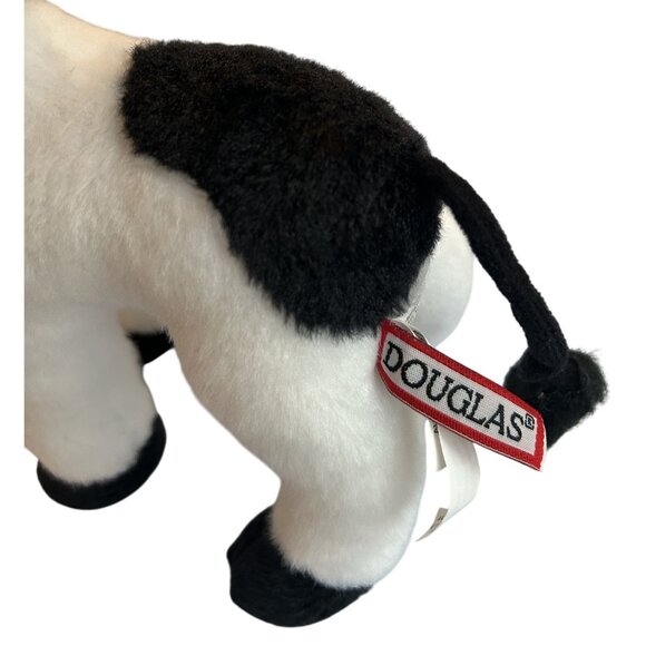 Douglas Cuddle Toys 8" Standing Plush Cow 2017 Black & White Soft Stuffed Animal - Picture 3 of 4
